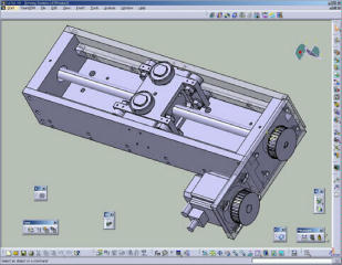 Design of driving system for shaking platform in CATIA